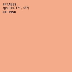 #F4AB89 - Hit Pink Color Image